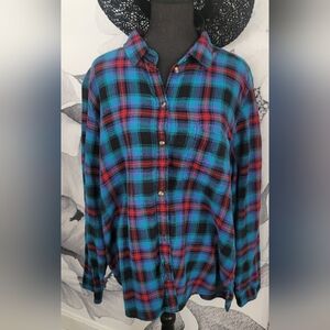 American Eagle Outfitters Multicolor Plaid Shirt